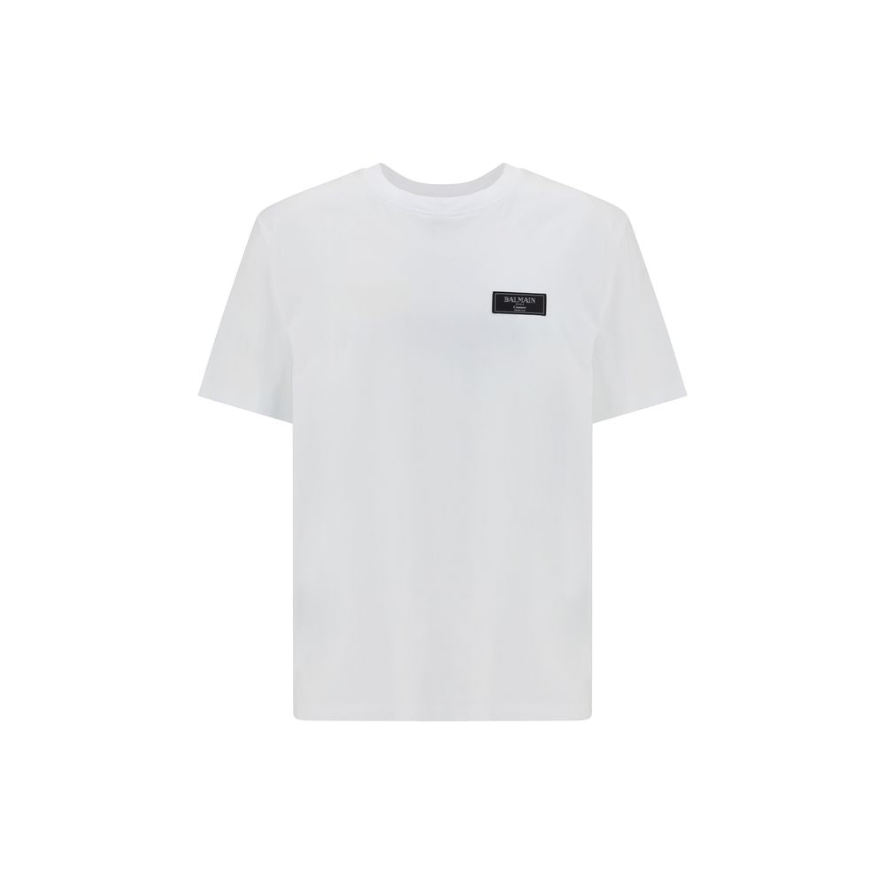 Balmain - White Cotton T-Shirt