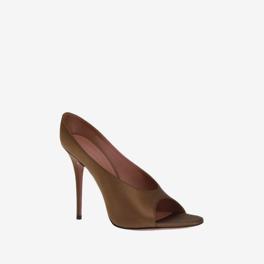 Amina Muaddi – Anok Satin Sandals