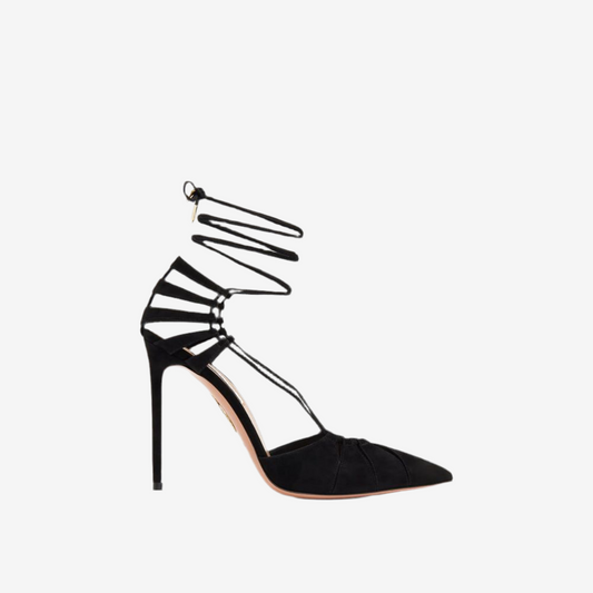 Aquazzura – Bellissima 105 Lace-Up Pumps