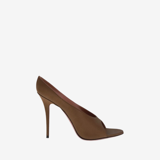 Amina Muaddi – Anok Satin Sandals