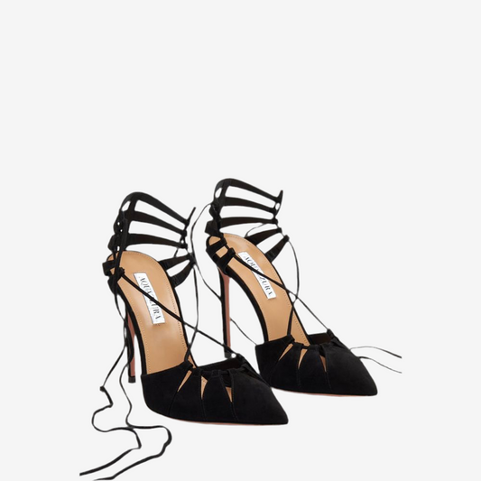 Aquazzura – Bellissima 105 Lace-Up Pumps