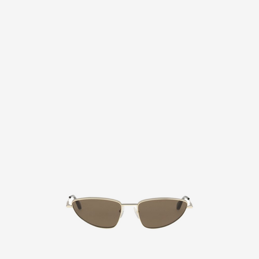 Alexander McQueen –  Silver Cat-Eye Sunglasses